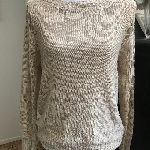 LA Hearts Oatmeal Colored Sweater - Picture 1 of 3